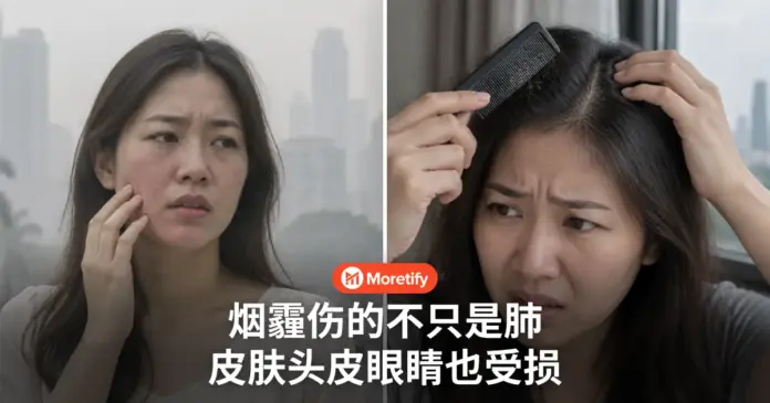 烟霾伤的不只是肺 皮肤头皮眼睛也受损