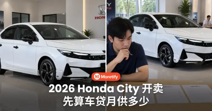 2026 Honda City 开卖 先算车贷月供多少