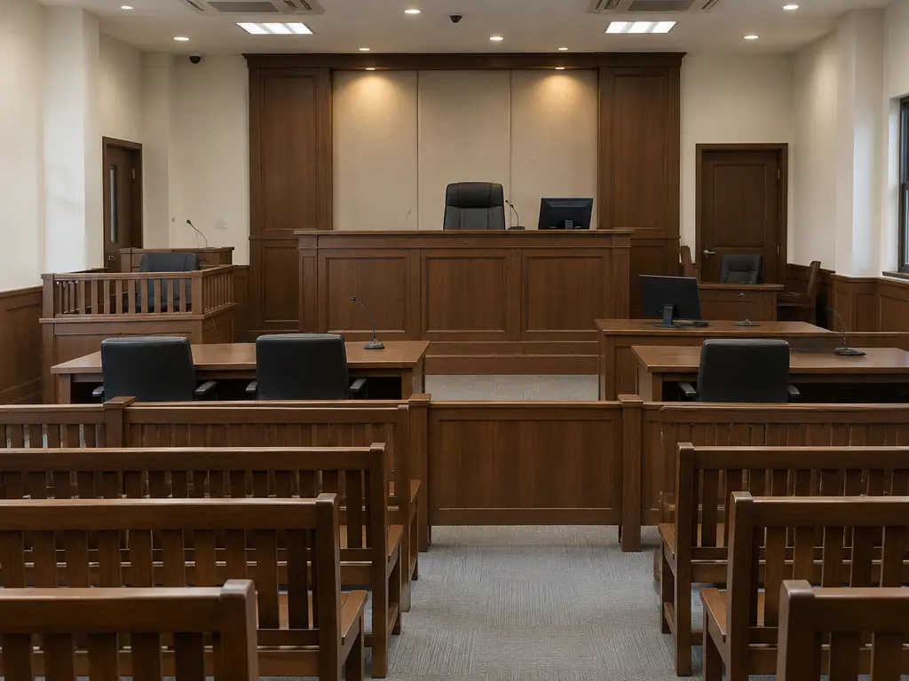 空法庭示意,用于说明报道提及的潜在刑事后果,并非本案审讯或裁决。