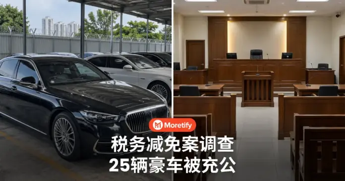 税务减免案调查 25辆豪车被充公