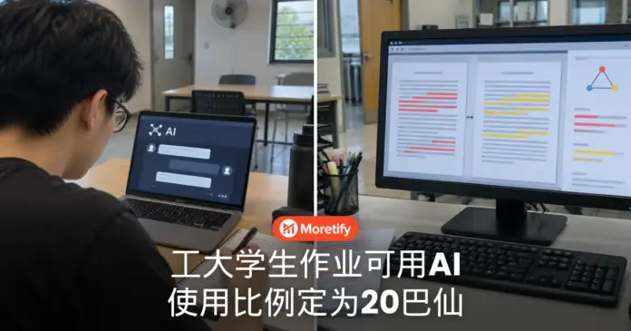 工大学生作业可用AI 使用比例定为20巴仙
