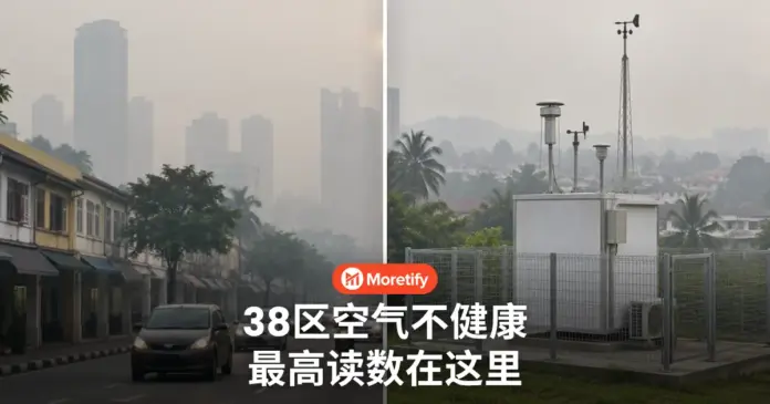 38区空气不健康 最高读数在这里
