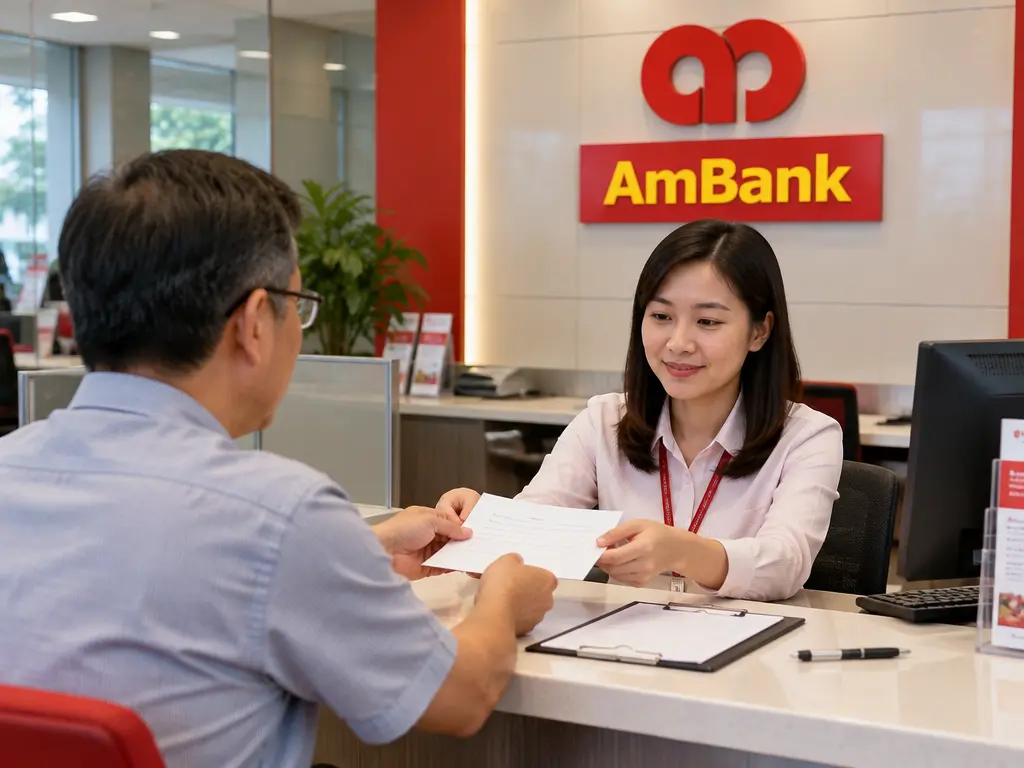 示意图:家属在大马银行柜台提交资料,以便处理援助事宜