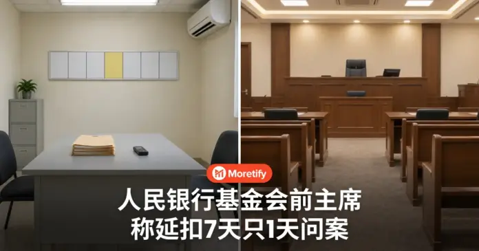人民银行基金会前主席 称延扣7天只1天问案
