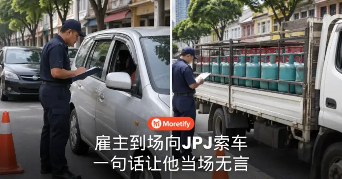 雇主到场向JPJ索车 一句话让他当场无言