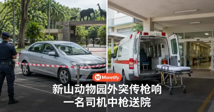新山动物园外突传枪响 一名司机中枪送院