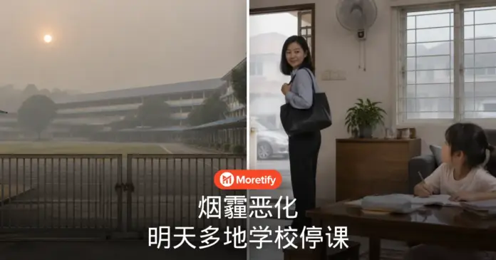 烟霾恶化 明天多地学校停课