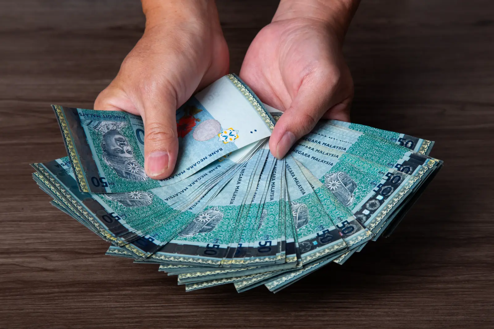 马币RM50纸钞图库照片
