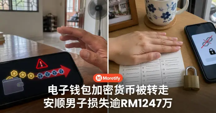 电子钱包加密货币被转走 安顺男子损失逾RM1247万