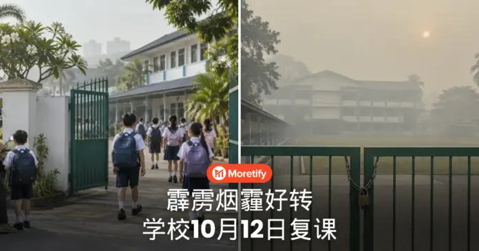 霹雳烟霾好转 学校10月12日复课