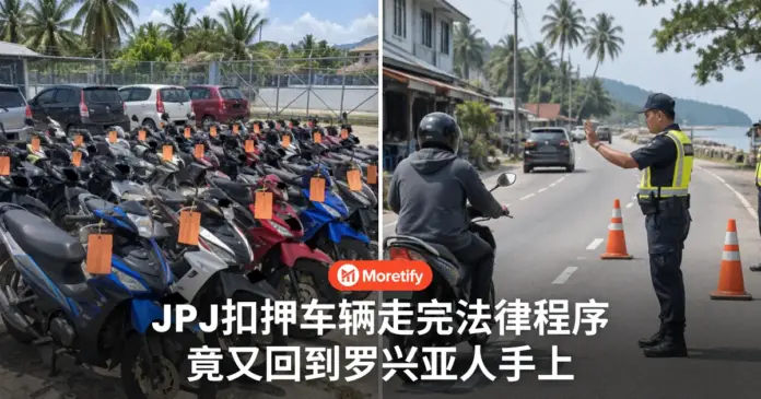 JPJ扣押的车辆 走完法律程序后 竟又回到罗兴亚人手上