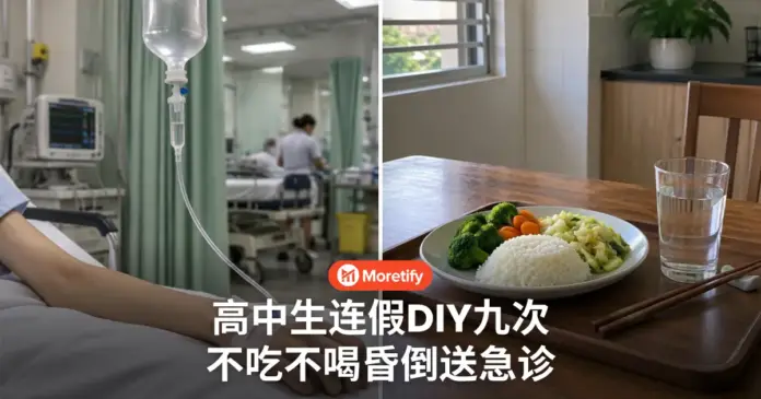高中生连假DIY九次 不吃不喝昏倒送急诊