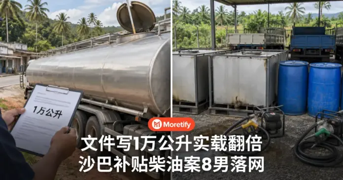 文件写1万公升 油罐罗里却载2万公升 沙巴补贴柴油案8男落网