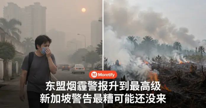东盟烟霾警报升到最高级 新加坡警告最糟可能还没来