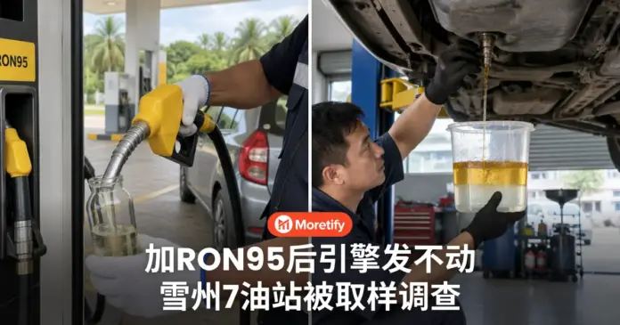 加RON95后引擎发不动 部分车油箱验出有水 雪州7油站被取样调查