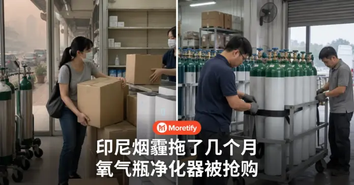 印尼烟霾拖了几个月 氧气瓶净化器被抢购 本地公司赶工销售大涨