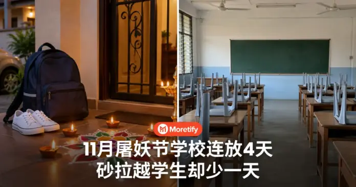 11月屠妖节学校连放4天 砂拉越学生却少一天