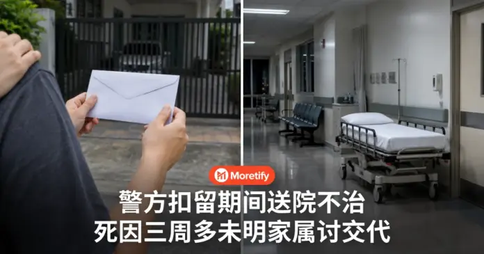 警方扣留期间送院不治 三周多死因仍未公布 家属递请愿信讨交代