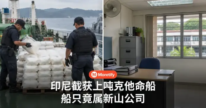 印尼截获上吨克他命船 船只竟属新山公司 两大马董事无案底