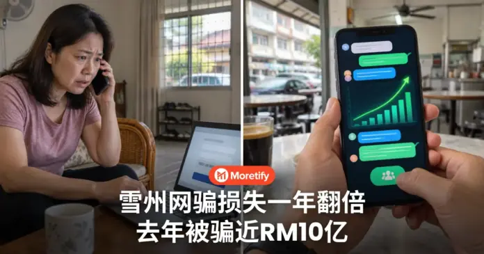 雪州网骗损失一年翻倍 去年被骗近RM10亿