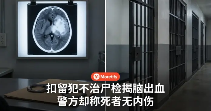 扣留犯送院不治 尸检揭脑部出血 警方却称无内伤