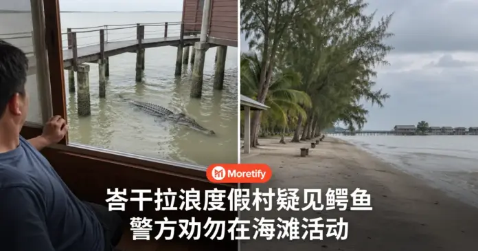 峇干拉浪度假村 窗外惊见疑似鳄鱼 警方劝勿在海滩活动