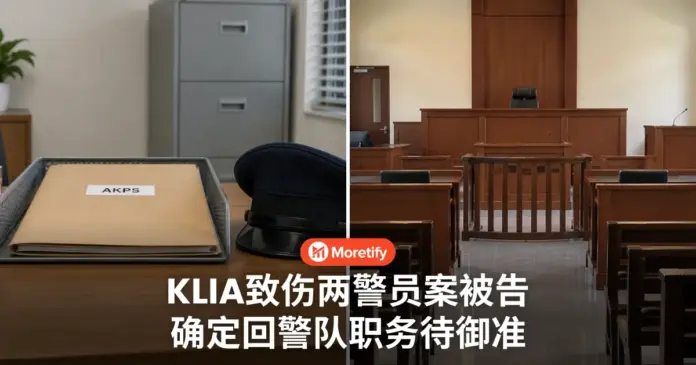 KLIA致伤两警员案被告 确定调回警队 职务还要等元首御准