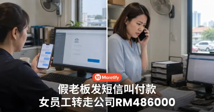 假老板发短信叫付款 女员工转走公司RM486000