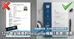 12个专业精美的Resume模板「免费」使用！惊艳面试官，大大提升你的录取率！