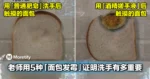 老师实测用5种「面包发霉」证明洗手有多重要!酒精搓手液无法取代传统肥皂!