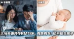 大马夫妻月存RM18K，有房有车，却不敢生孩子
