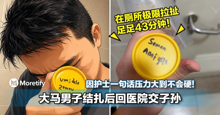 大马男子结扎后回医院交子孙！因护士一句话压力大到不会硬！在厕所极限拉扯足足43分钟！