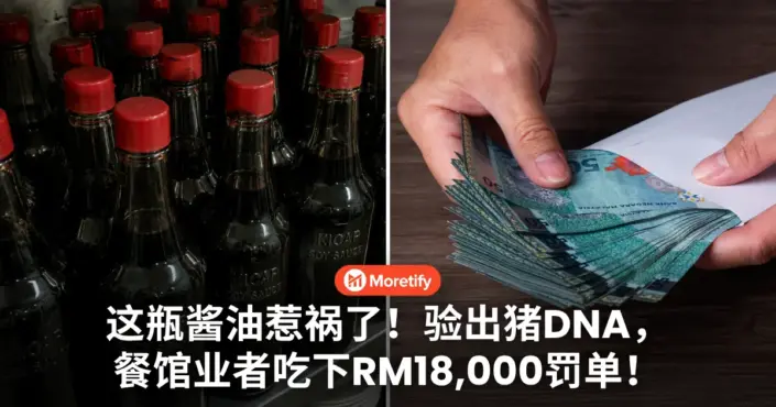 这瓶酱油惹祸了！验出猪DNA，餐馆业者吃下RM18,000罚单！