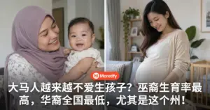 大马人越来越不爱生孩子？巫裔生育率最高，华裔全国最低，尤其是这个州！